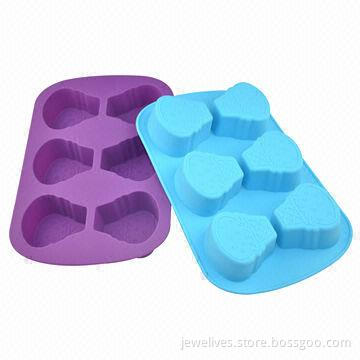 6-cavity silicone ice cream-shaped candy molds